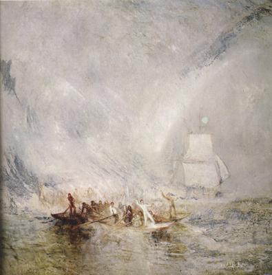 Joseph Mallord William Turner Whalers (mk31) Norge oil painting art